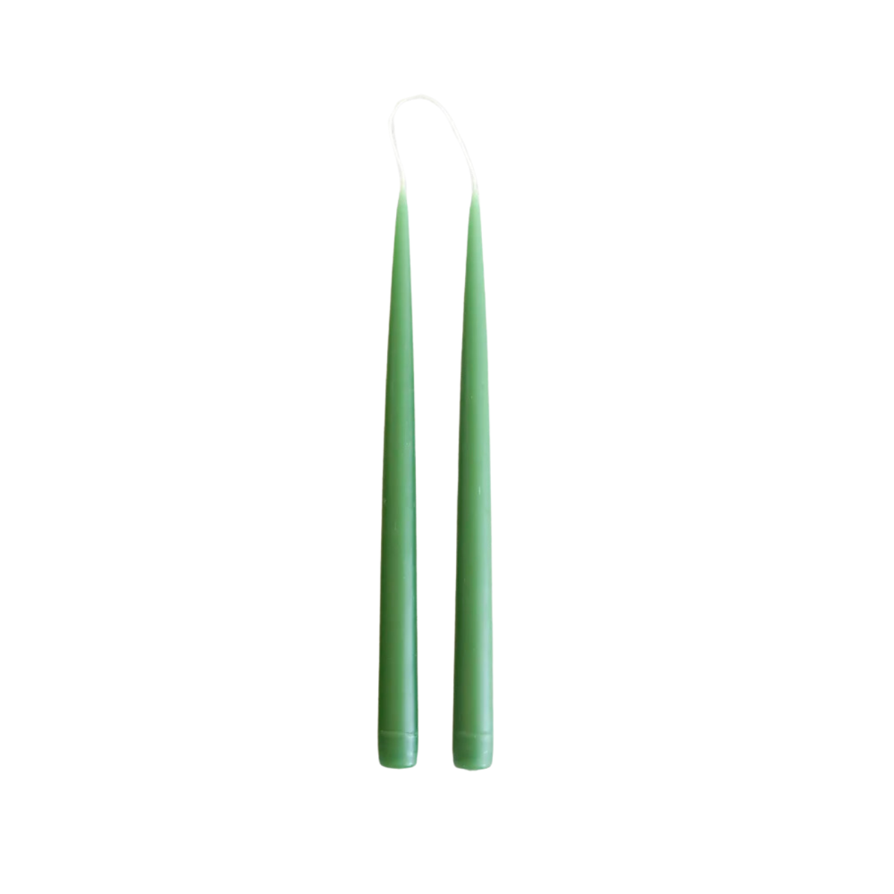 Hand Dipped Taper Candle - 13" - Willow Green